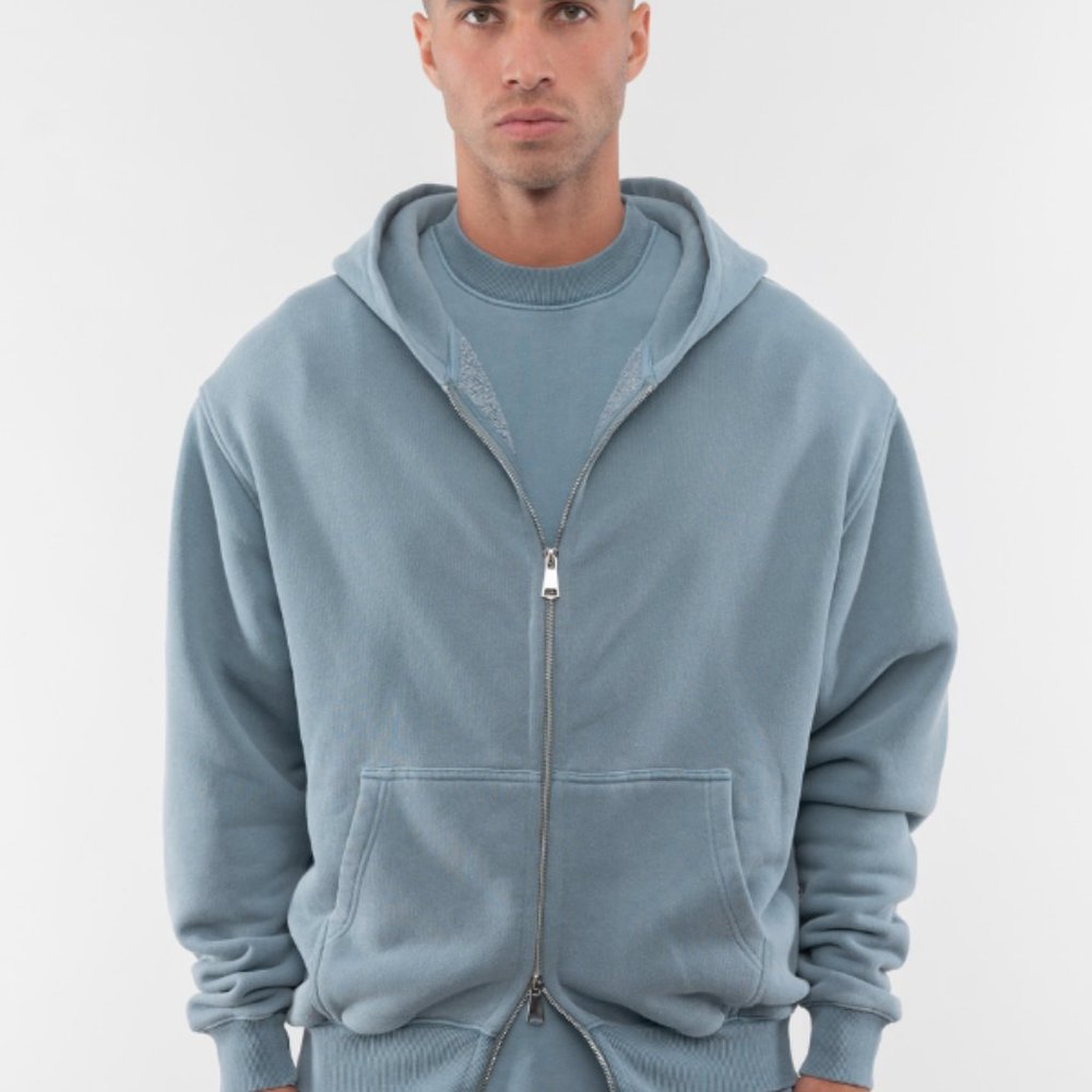 Men's Heavy Weight Zip up Hoodie LEAD